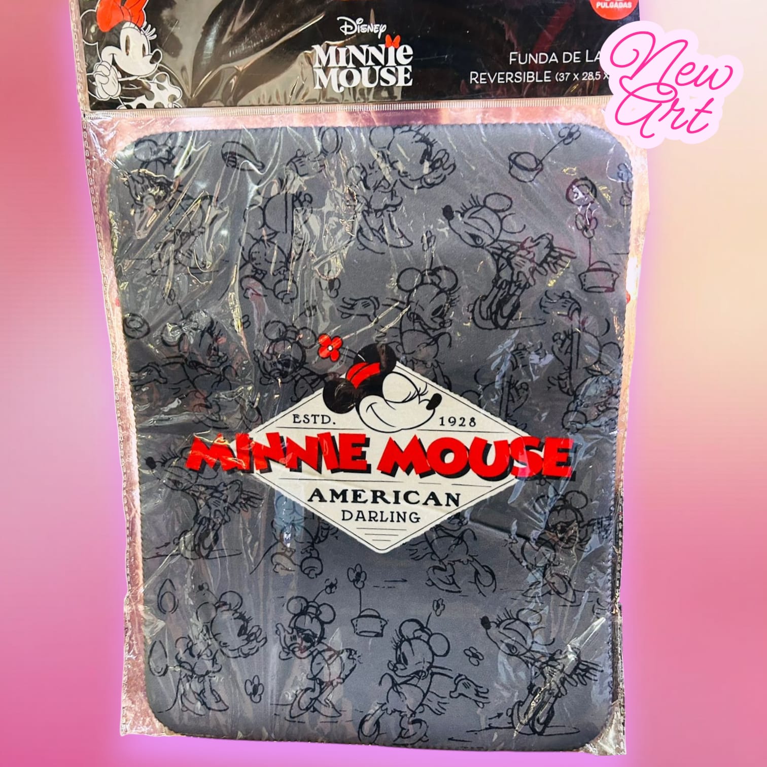 FUNDA PORTALAPTOP REVERSIBLE MINNIE MOUSE DISNEY ORIGINAL 15